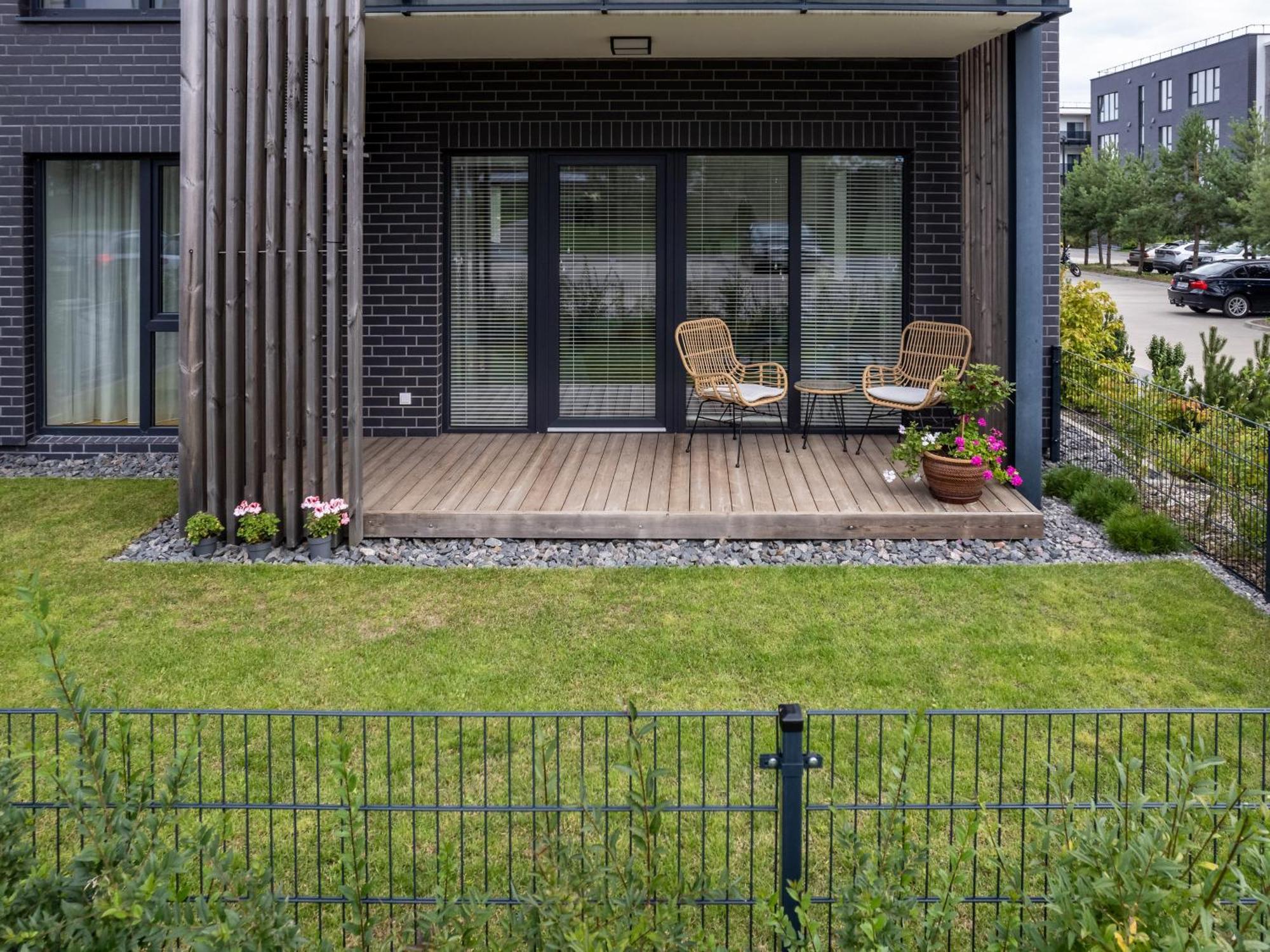D33 Vilnius - Brand New Luxury Apartment With Terrace, Garden, Ac And Parking ภายนอก รูปภาพ